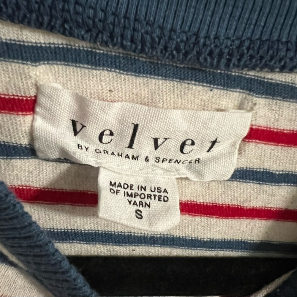 Velvet Multicolor Striped Tee - Picture 3 of 5